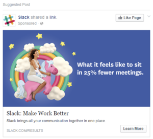 slack facebook ad